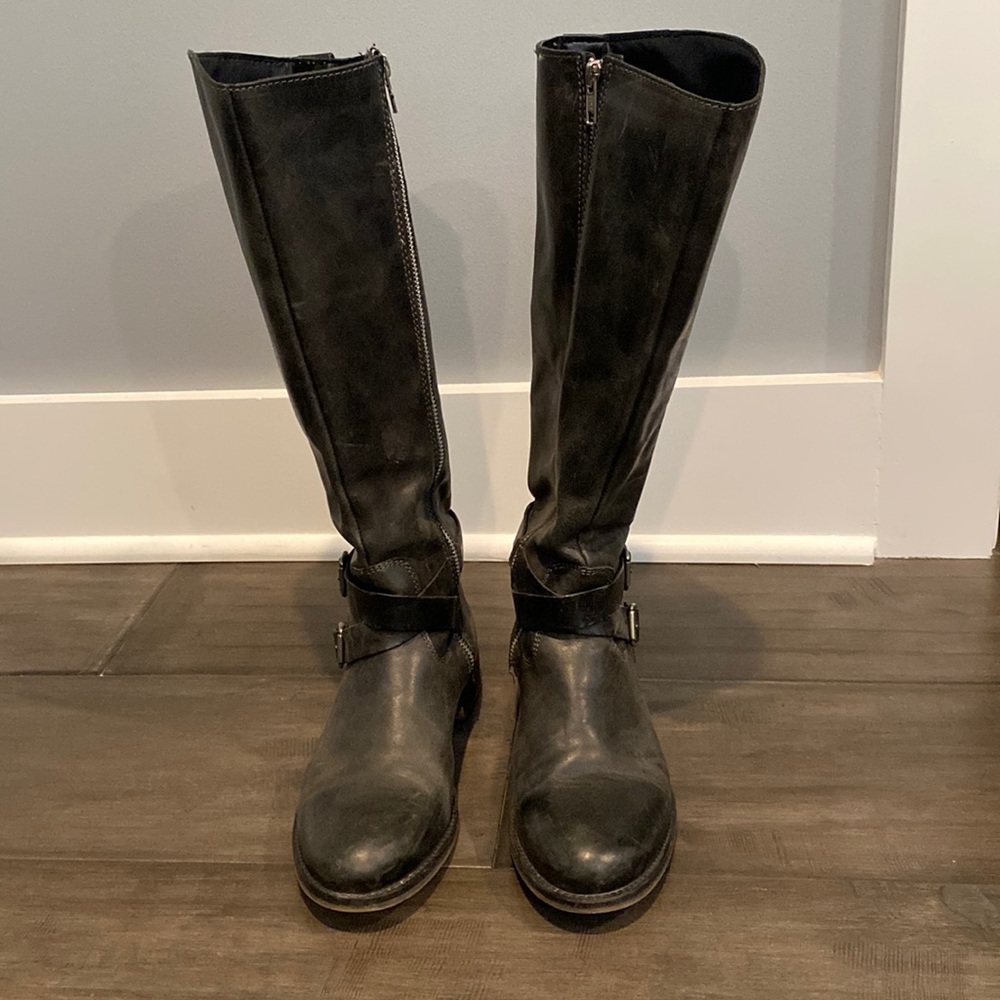 Black Leather Boots